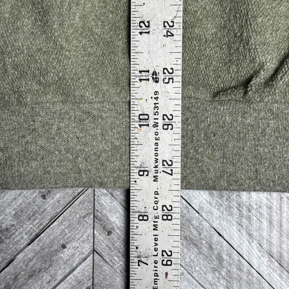 Green Brand Sansegal Recycled Yarn Mock Neck Button Pullover Sage Green Large - Picture 7 of 8